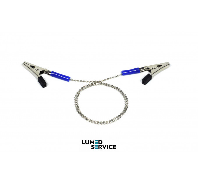 Затискач ланцюжок хром для нагрудних серветок