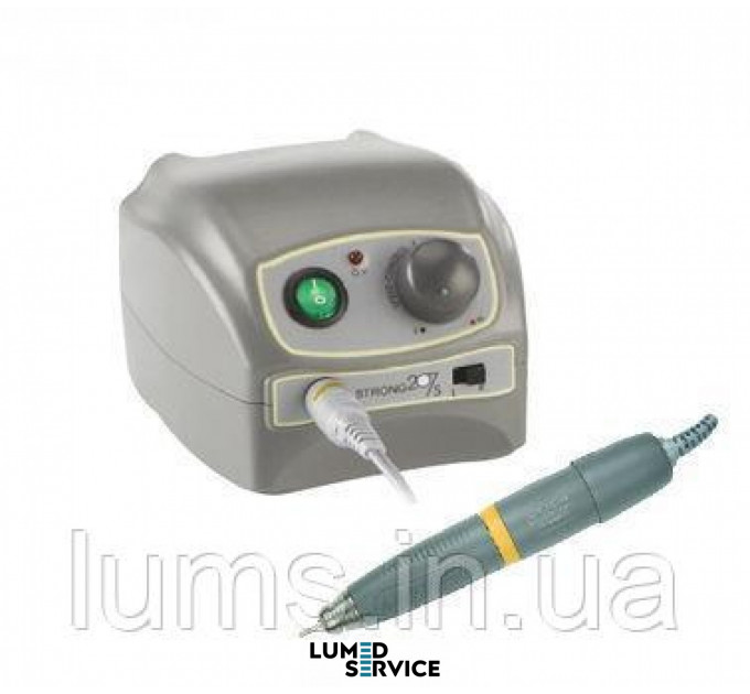 Зуботехнічний дриль Strong 207S (мотор Strong 106, 45 000 обертів в хвилину, 180 Вт, 4,5 Н*см)