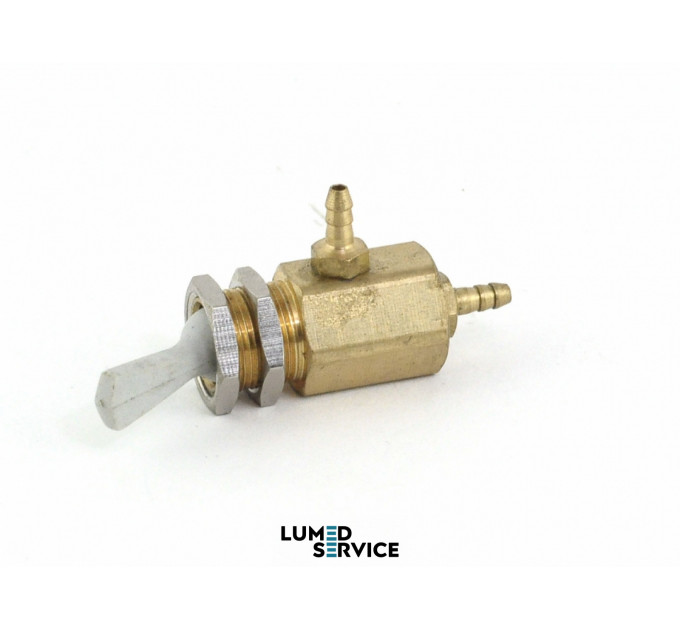 Перемикач пневматичний З фіксацією 2-ходовий зі скиданням штуцера 3 мм для стоматологічної установки